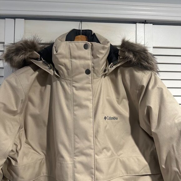 Columbia Apres Arson Winter Long Down Jacket Women’s Size 1X  Omni-Tech - Picture 3 of 15